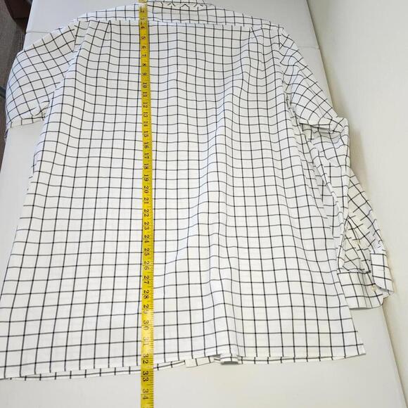 Polo by Ralph Lauren Men's dress shirt size Large White Black Checkered - Picture 4 of 6